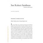 SUR ROBERT SMITHSON. VARIATIONS DIALECTIQUES