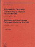 Bibliography of german-language photographic publications 1839-1984. Technology, Theory, Visual.