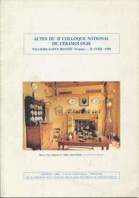 actes-du-iie-colloque-national-de-ceramologie-villiers-st-benoit-yonne-1989-