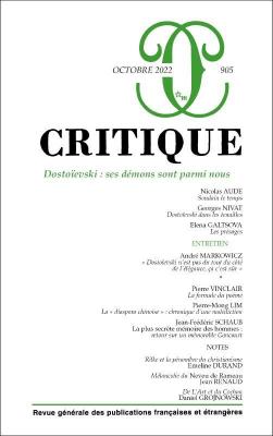 revue-critique-nÂ°-905-dostoIevski